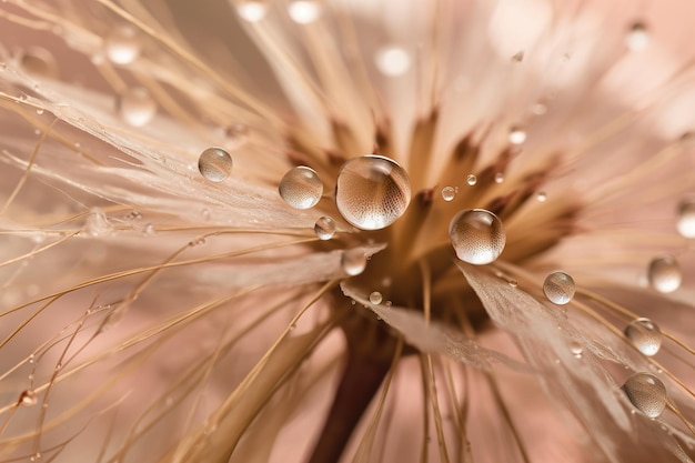 Foto una margherita su cui si accumulano goccioline d'acqua