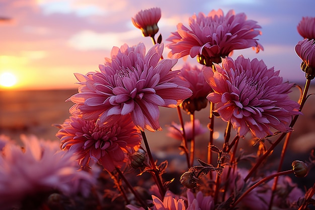 Photo daisy twilight evening s last bloom