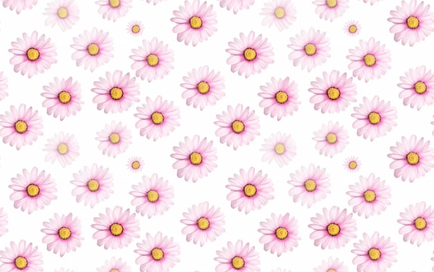 Daisy Watercolor Seamless Pattern Background