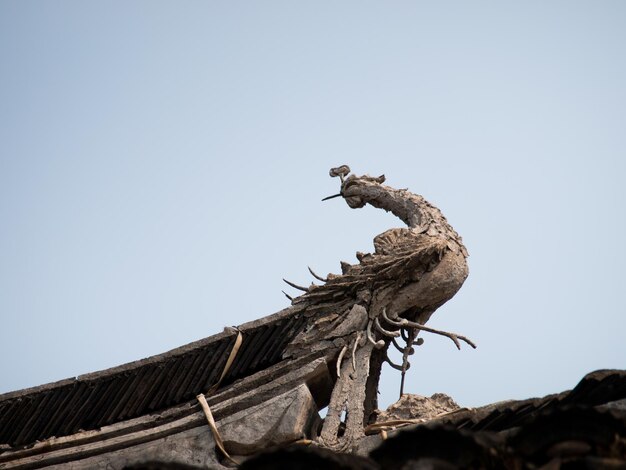 Dakdetail van het Chinese huis.