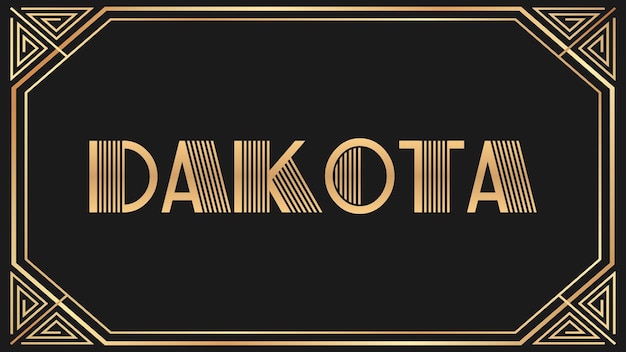 Dakota Jazz Gold Text