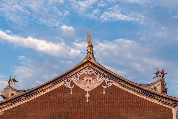 Dakranden en hoeken van traditionele Chinese architectuur