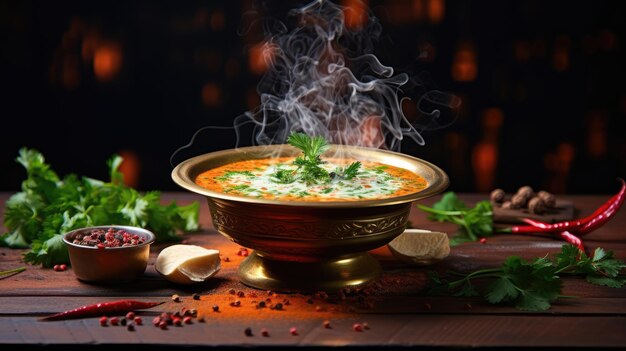 Dal makhani is a dish originating in Punjab region