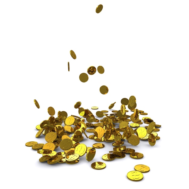 Dalende dollar gouden munten