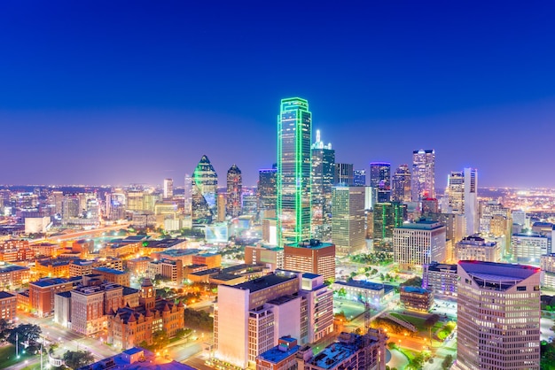 Dallas Texas USA Skyline at twilight