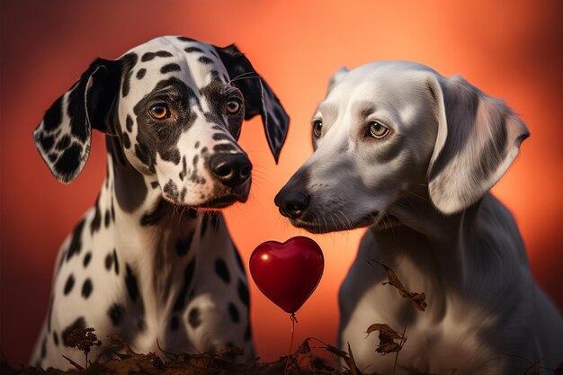 Dalmatian duos affectionate connection showcases deep love and companionship