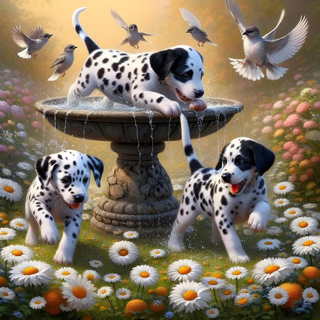 Dalmatian puppies