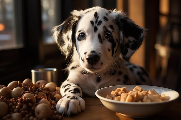 Dalmatiërs eten