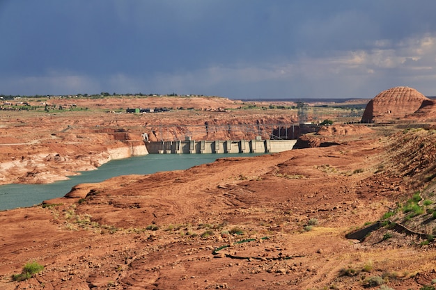 Dam on Colorado river in Arizona, Paige