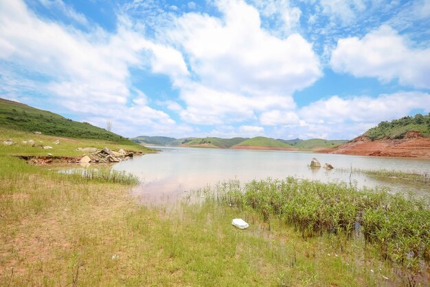 dam drought due to lack of rainfall in brazil