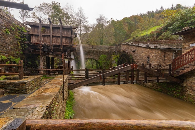 Dam of the flour mill of Mazonovo in Taramundi, Asturias.