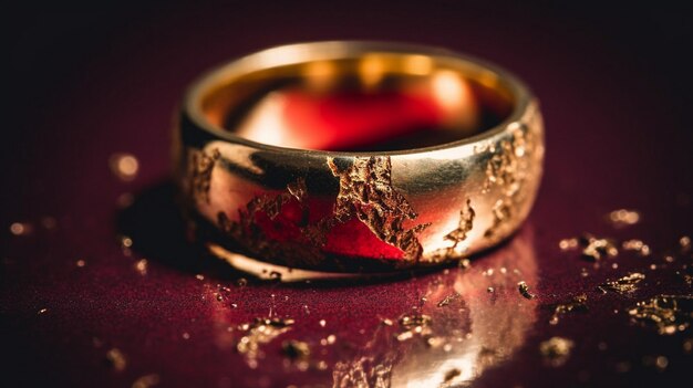 damaged gold wedding ring