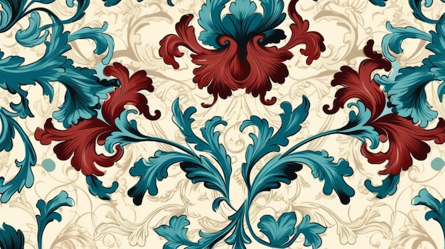 Photo damask pattern design
