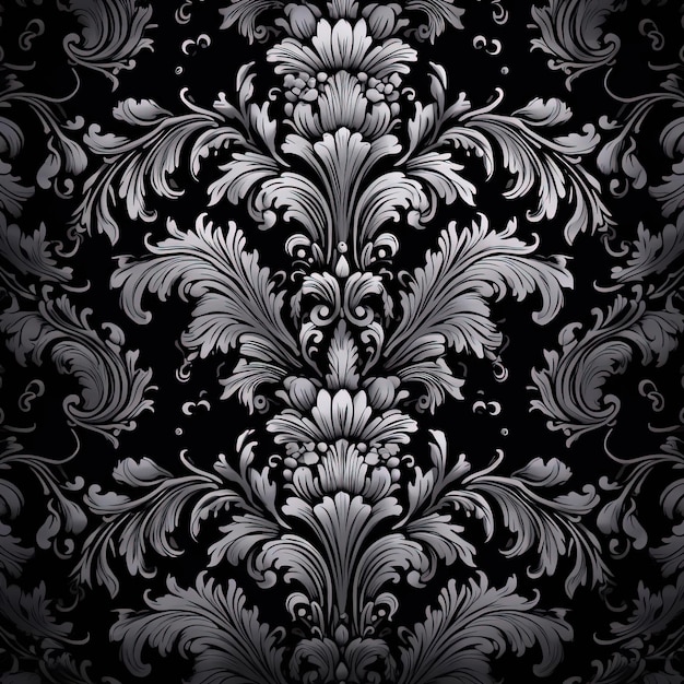 a damask texture on a dark background