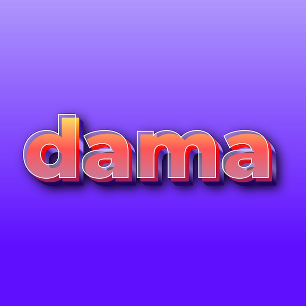 Damatext effect jpg gradient purple background card photo
