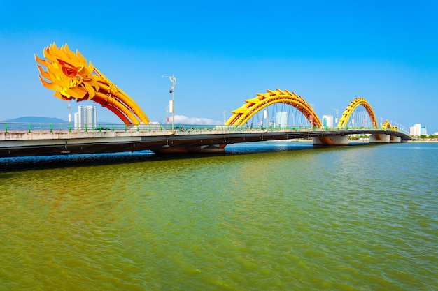 Danang Dragon bridge in Vietnam