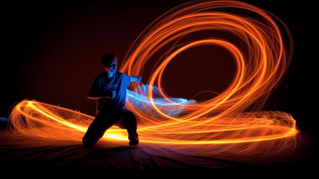 Dance of Flames A Fiery Ballet in Digital Art Dance of Flames A Fiery Ballet in Digital Art