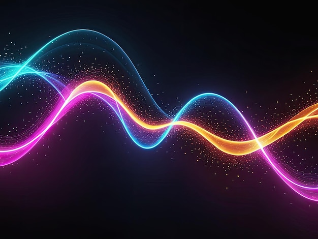 光と色の踊り 光の波と生成人工知能