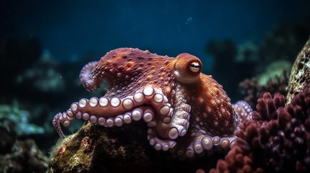 The Dance of an Octopus AI Generated