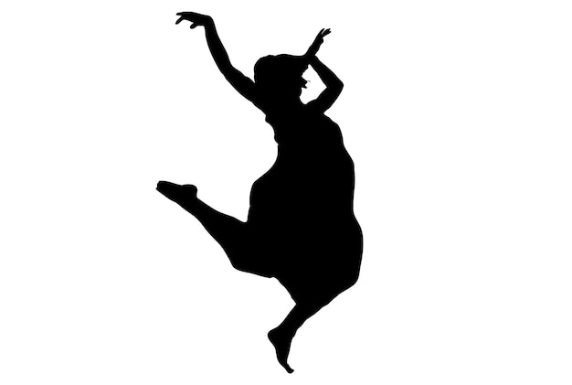 Photo dance silhouette dancing person sketch shadow dancer art