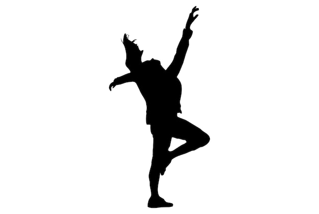 Photo dance silhouette dancing person sketch shadow dancer art