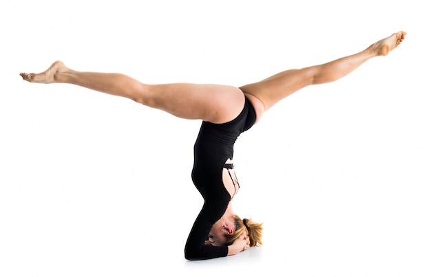 Dancer woman in studio