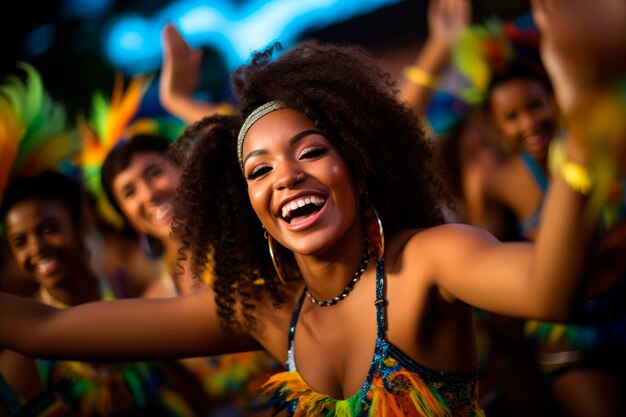 Photo dancing at the carnival