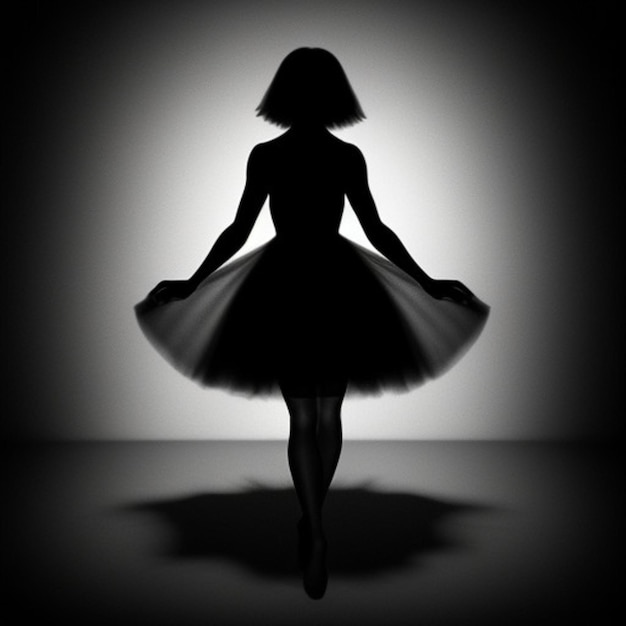 dancing girl silhouette