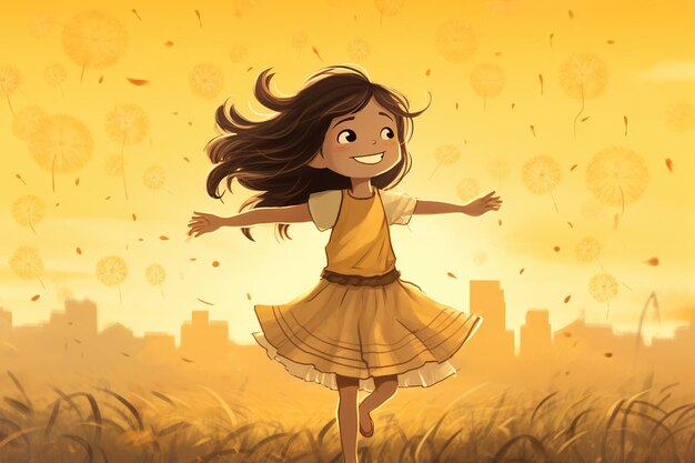 Dandelion Dance Cute Wallpaper for Windswept Wishes