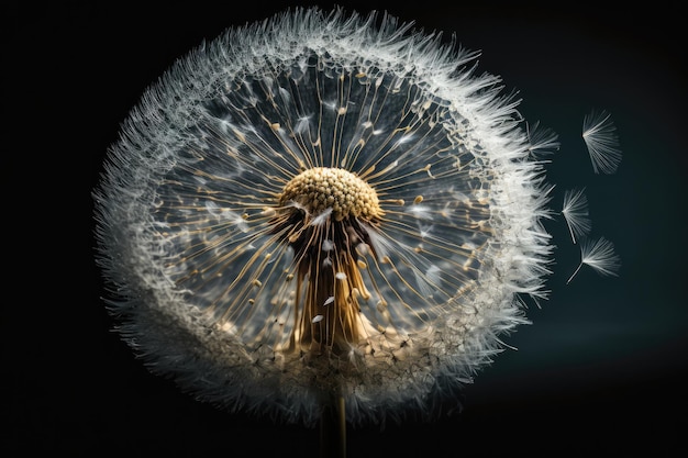 Dandelion Flower Illustration Generative AIxA