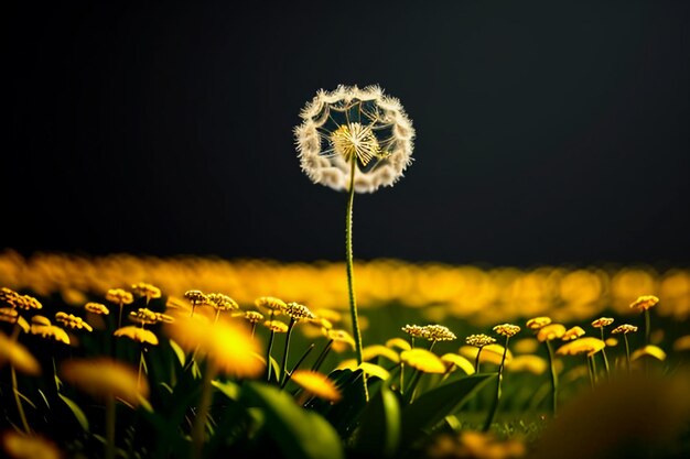 Dandelion photography watching the sunrise and sunset through the dandelion flowers so beautiful