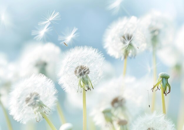 바람 에 씨 을 어 내는 불꽃 씨 머리 자연적 인 배경