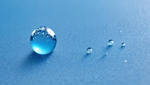 Dandelion seeds are on the ground with water droplets on them