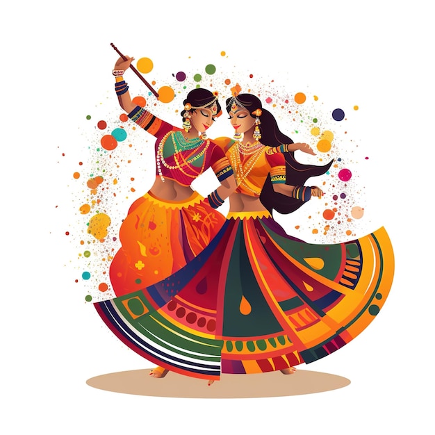 Dandiya-nachtviering op navratri