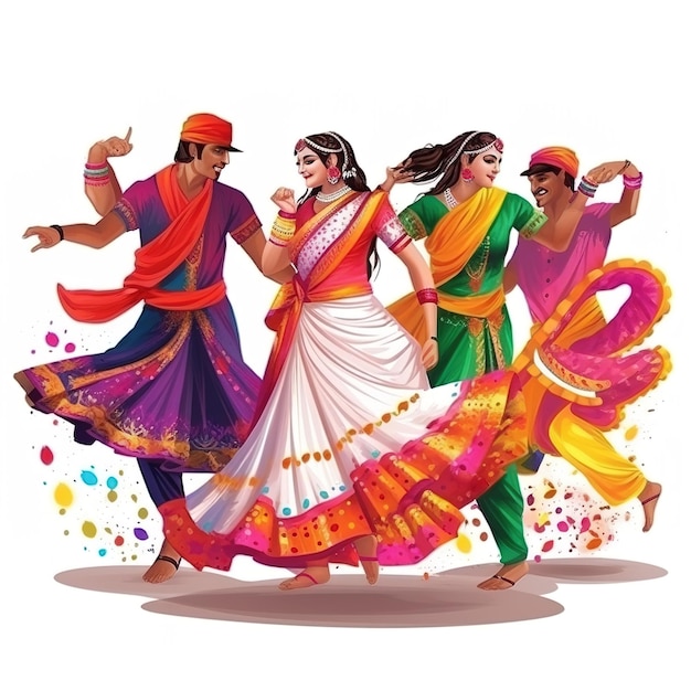 navratri의 Dandiya 밤 축하 행사