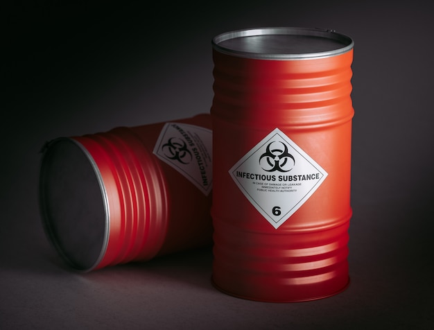 Danger barrel 3d