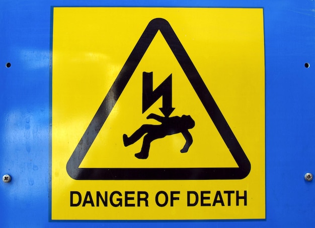 danger of death electric shock