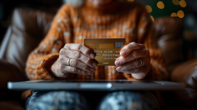Опасность мошенников, обманывающих пожилых людей, чтобы они заполнили кредитные карты