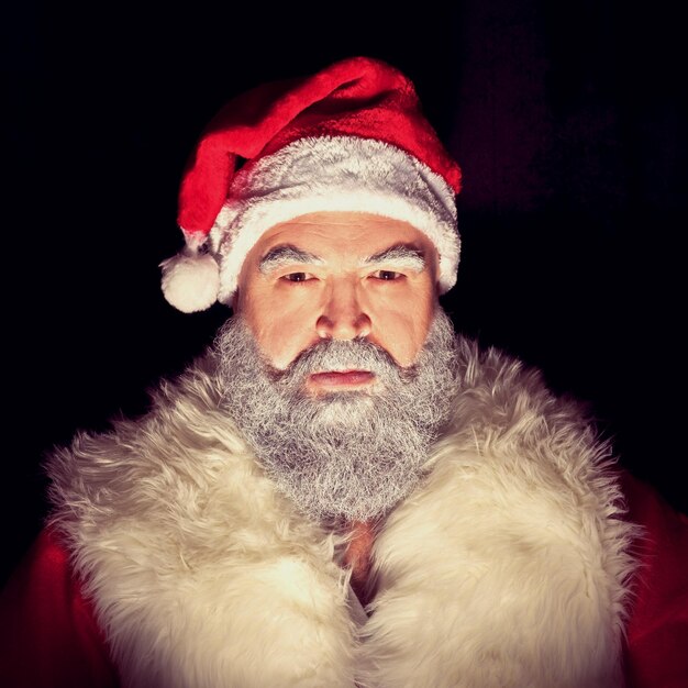 Dangerous mysterious and evil Santa Claus