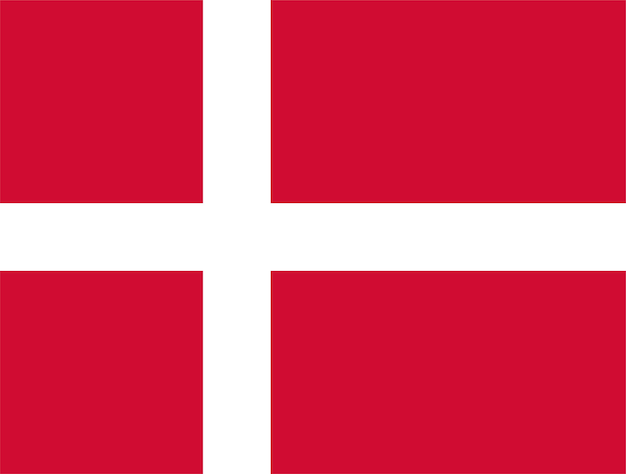 Photo danish flag of denmark