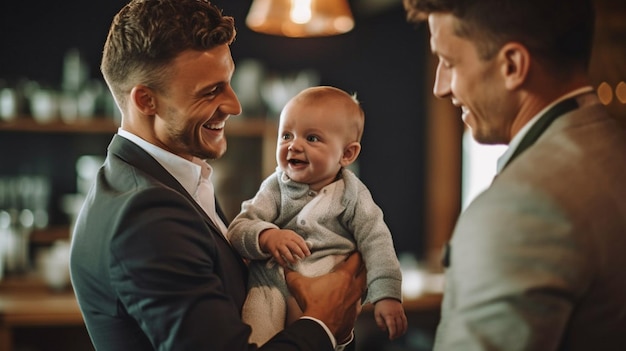 Dankzij generatieve AI kunnen twee mannen tijd doorbrengen met hun zoontje