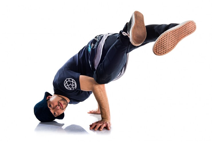 Foto dansende straatdans man