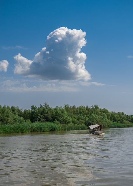 Danube River near the village of Vilkovo, Ukraine