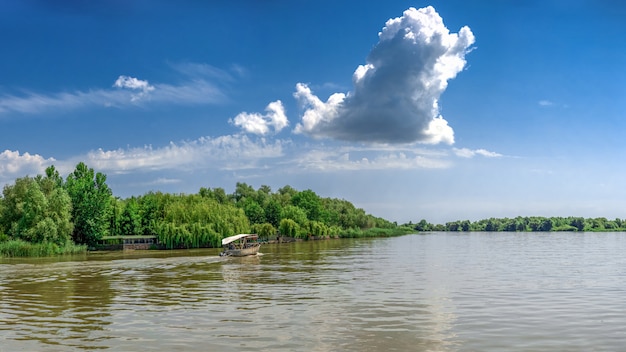 Danube River near the village of Vilkovo, Ukraine