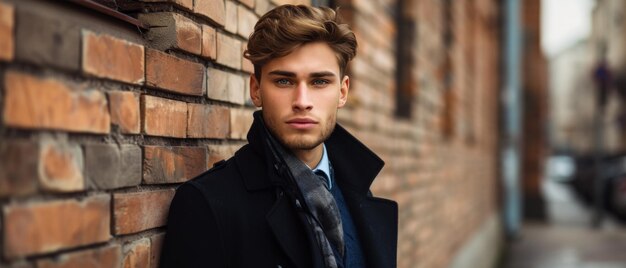 Photo a dapper and fashionable young man