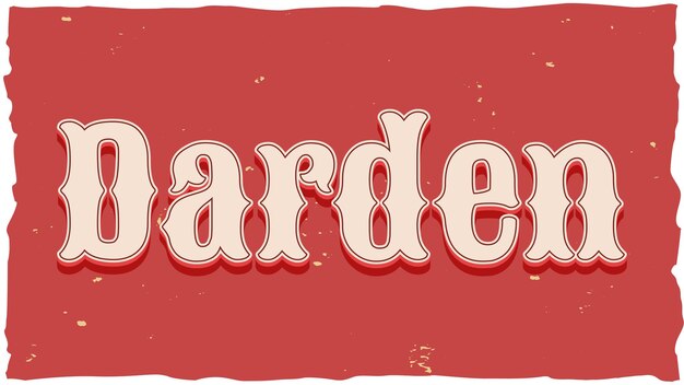 Photo darden vintage text