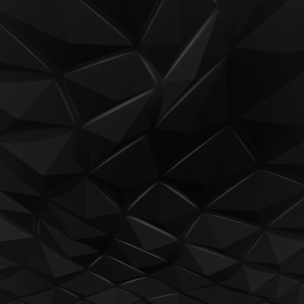 Dark 3D polygon background