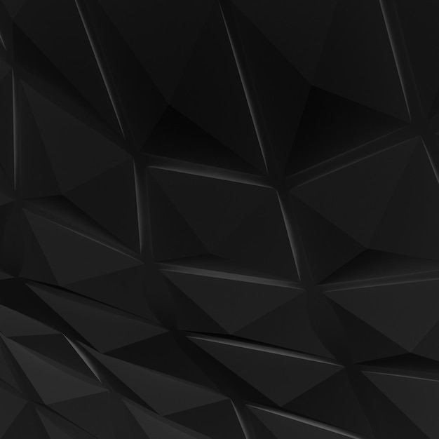 Dark 3D polygon background