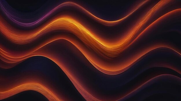 Dark abstract background with a glowing abstract waves abstract background