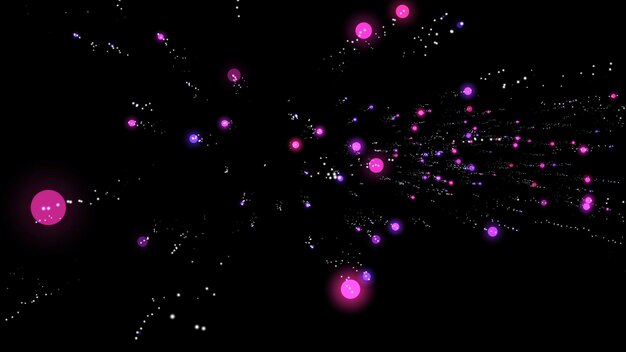 dark abstract background with purple glowing particles 8k